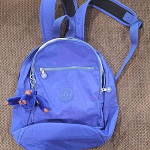 Kipling Challenger Nylon Unisex Backpack Twilight Blue Small NWT MSRP $99 Used